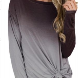 Brown Ombre long sleeve